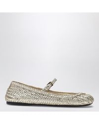 Prada - Woven Leather Ballet Flats - Lyst