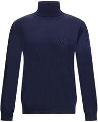 Valentino - Virgin Wool Turtleneck Sweater - Lyst