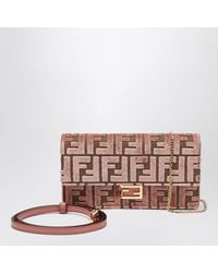 Fendi - Velvet Wallet On Chain Baguette - Lyst