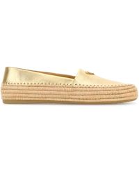 Prada - Leather Espadrilles - Lyst