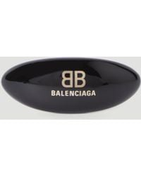 Balenciaga - Logo Applique Hair Clip - Lyst