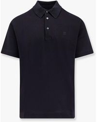 Givenchy - Pique Cotton Polo Shirt With 4G Embroidery - Lyst
