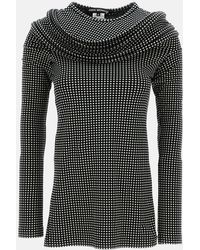 Junya Watanabe - Long-Sleeve Polka Dot Cotton T-Shirt - Lyst