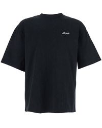 Axel Arigato - T-Shirt With Embroidered Lettering Logo On The Front - Lyst