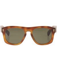 Brunello Cucinelli - Tortoiseshell Acetate Sunglasses With Iconic Details - Lyst