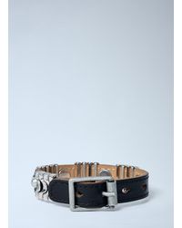 Our Legacy Burgundy Wave Bracelet in Metallic | Lyst