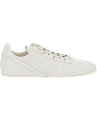 Rick Owens - Low Top Sneakers With Front Lace-Up Closure And Rubber Sole - Lyst