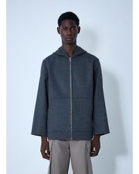 Bottega Veneta - Double Face Wool Hooded Jacket - Lyst