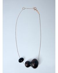 Max Mara - Sculptural Wood Pendant Necklace - Lyst