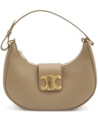 Celine - Ava Triomphe Medium Leather Shoulder Bag - Lyst