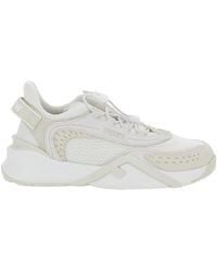 Fendi - 'Flow' Sneakers With Toggle Closure And Logo Lettering On The Side - Lyst