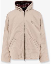 Balenciaga - Cotton Blend Jacket With Embroidered Logo On The Front - Lyst