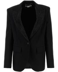 Stella McCartney - Black Wool Blazer - Lyst
