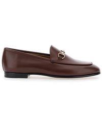 Gucci - Jordaan Leather Loafers - Lyst