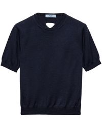Prada - Wool T-Shirt - Lyst