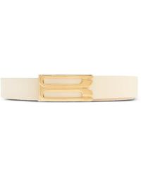Sample Backle Victoria Beckham Minimalist Belt With Simple Buckle Design in Black | Lyst