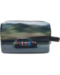 Paul Smith - Printed Leather Wash Bag - Lyst
