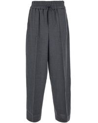 Ami Paris - Wide-Leg Wool Trousers - Lyst