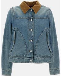 McQueen - Denim Jacket - Lyst