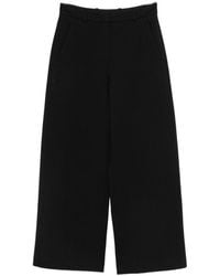 Max Mara - Max Mara Cotton Wide-Leg Trousers - Lyst