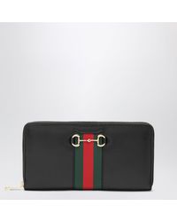 Gucci - Horsebit Web Wallet - Lyst