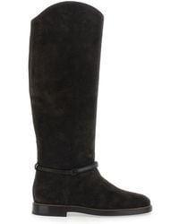 Brunello Cucinelli - Boots With Monile Detail On The Side - Lyst
