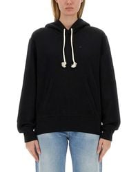 Acne Studios - Sweatshirt With "Face" Patch - Lyst