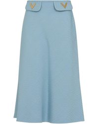 Valentino - Midi Skirts - Lyst
