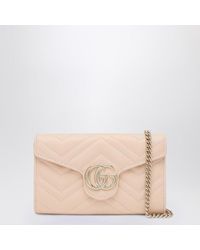 Gucci - Gg Marmont Wallet With Chain - Lyst