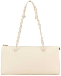Jil Sander - Ivory Leather Tangle Tent Shoulder Bag - Lyst