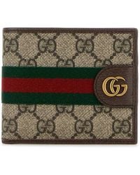 Gucci - Printed Canvas Wallet - Lyst