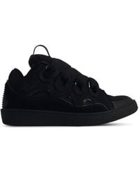 Lanvin - 'Curb' Leather Blend Sneakers - Lyst