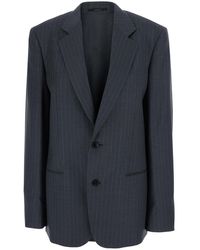 Gucci - Jacket Single-Breasted Pinstripe Wool Blazers - Lyst