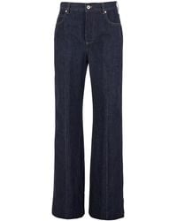 Bottega Veneta - Palazzo Jeans With Logo Patch On The Back - Lyst