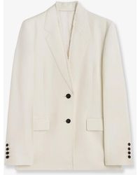 TOTEME - Raw Lapel Blazer - Lyst