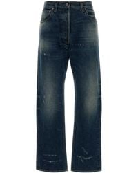 Prada - Straight Mid Rise Jeans - Lyst
