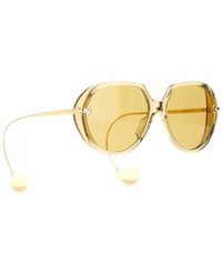 Bottega Veneta - Square "Drop" Sunglasses - Lyst