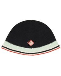 CASABLANCA - Crochet Hat With Logo - Lyst