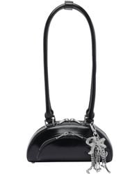 Self-Portrait - Self Portrait Mini Shoulder Bag With Bow Charm - Lyst