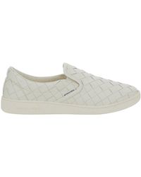 Bottega Veneta - Slip-On Sneakers With Intreccio Motif - Lyst