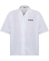 KENZO - Short-Sleeved Shirt With Tiger Print - Lyst