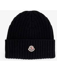 Moncler - Beanie Wool And Cashmere Hat - Lyst