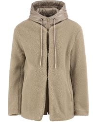 Herno - Teddy Jacket With Padded Hood - Lyst
