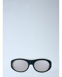 Moncler - Oval Frame Sunglasses - Lyst