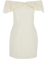 ROTATE BIRGER CHRISTENSEN - Off-Shoulder Ruched Mini Dress - Lyst