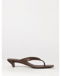 Gucci - Vittoria Rubber Thong Sandals With Low Heel - Lyst