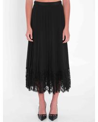 Dolce & Gabbana - Dolce&Gabbana Lace Midi Skirt - Lyst