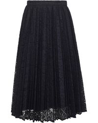 Max Mara - Lace Leandro Pleated Midi Skirt - Lyst