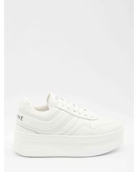 Celine Wedge Sneaker 50 in White | Lyst