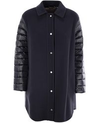 Herno - Coat With Down Sleeves - Lyst